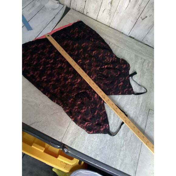 Dots Women Black and Burgundy Lace Top Camisole Plus Size 2X - Picture 5 of 7